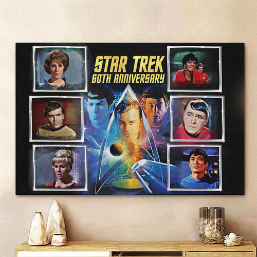 Star Trek 60th Anniversary Rectangle Canvas With Inner Frame – TMTHU4850
