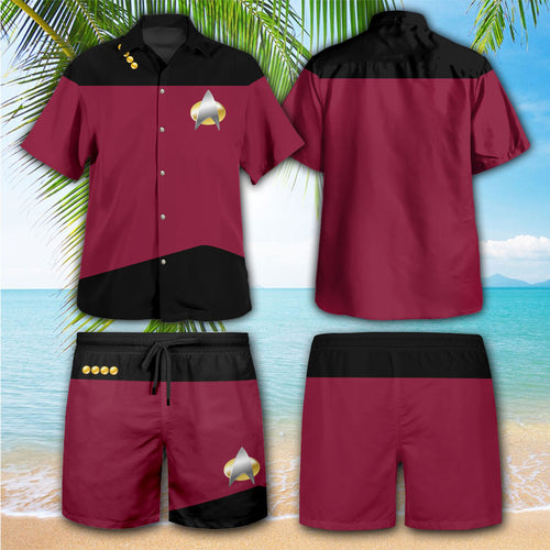 Star Trek: The Next Generation 3D Hawaiian Apparel – HOATT17069