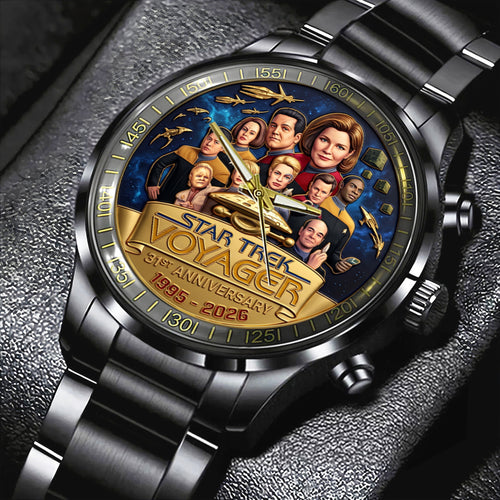Star Trek Voyager Black Stainless Steel Watch – TMTHU7499