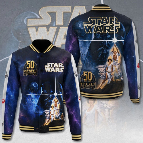 Star Wars 50th Anniversary 2027 Varsity Jacket – TMTHU9939