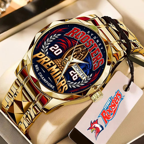 Sydney Roosters 2026 Premiers Alloy Luxury Quartz Watch – TMTHU9759