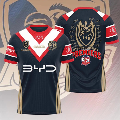 Sydney Roosters 2026 Premiers 3D Apparel β HOATT21448