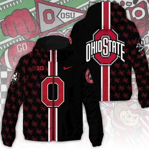 Ohio State Buckeyes Football 3D Windbreaker Jacket – TANTN15633
