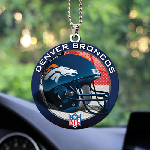 Denver Broncos Custom Shape 2-sided Acrylic Car Ornament โ TANTN16290