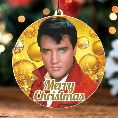 Elvis Presley Custom Shape 2-sided Acrylic Ornament – TANTN17222.1