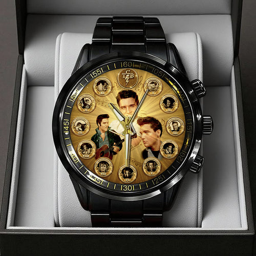 Elvis Presley Black Stainless Steel Watch – TANTN17870