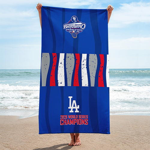 Los Angeles Dodgers World Series 2025 Rectangle Beach Towel – TANTN18060