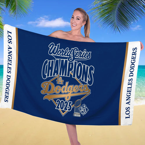 Los Angeles Dodgers World Series 2025 Rectangle Beach Towel – TANTN18063