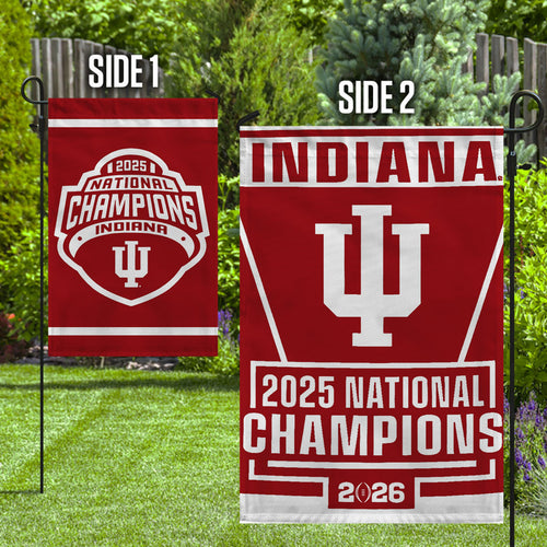 Indiana Hoosiers Football 2025 National Champions Double-side Garden Flag – TANTN20151