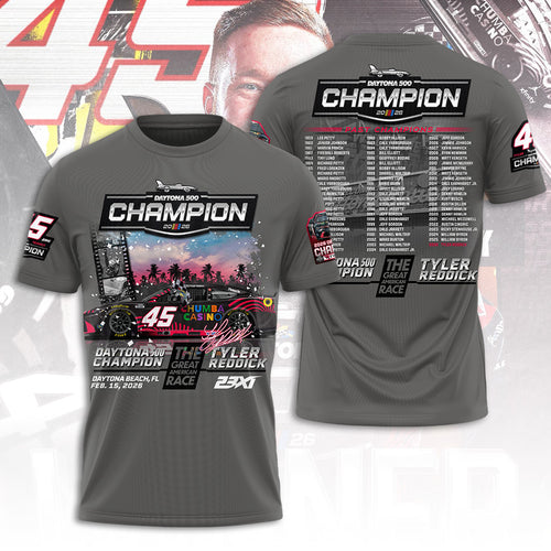 Tyler Reddick 2026 Daytona 500 Champion 3D Apparel β TANTN21129