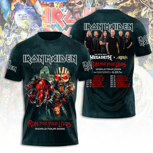 Iron Maiden Tour 2026 3D Apparel – TANTN21242