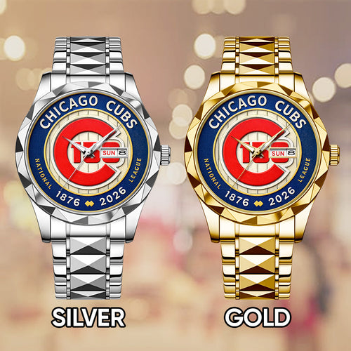 Chicago Cubs 150th Anniversary Alloy Luxury Quartz Watch – TANTN21330