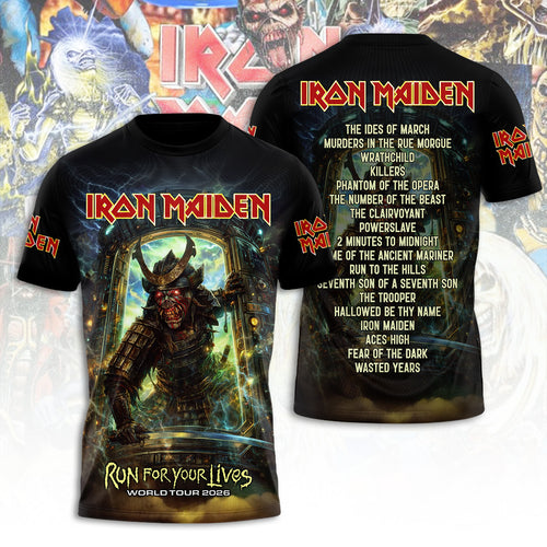 Iron Maiden Tour 2026 3D Apparel – TANTN21469