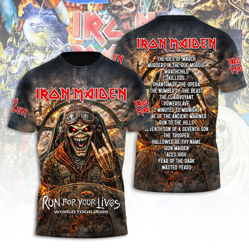 Iron Maiden Tour 2026 3D Apparel – TANTN21471