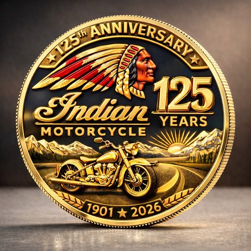Indian Motorcycle 125th Anniversary Commemorative Coin – TANTN21652