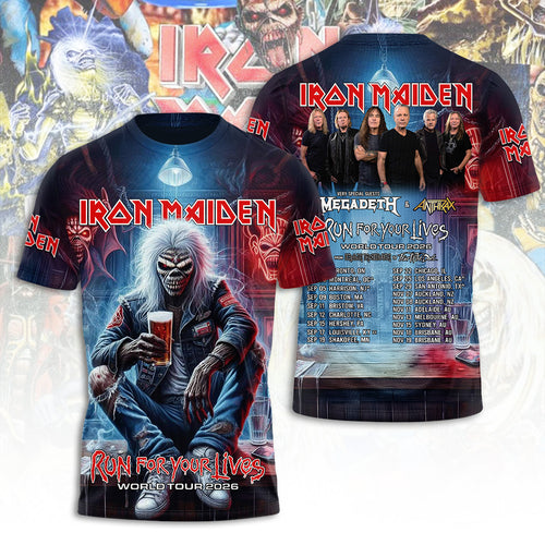 Iron Maiden Tour 2026 3D Apparel – TANTN21712
