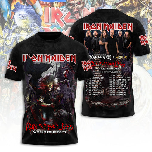 Iron Maiden Tour 2026 3D Apparel – TANTN22796