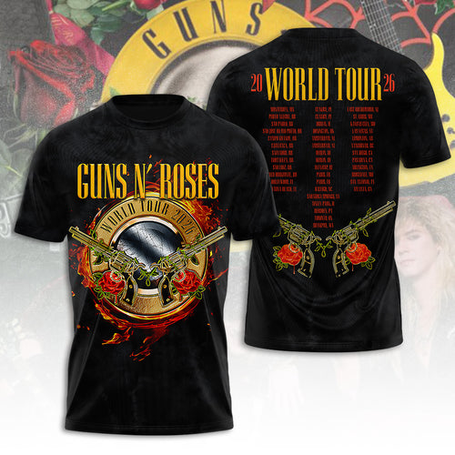 Guns N' Roses Tour 2026 3D Apparel – TANTN24300