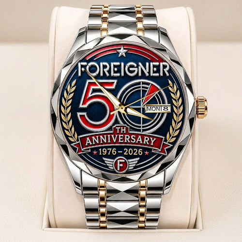 Foreigner 50th Anniversary Alloy Luxury Quartz Watch – TANTN24662
