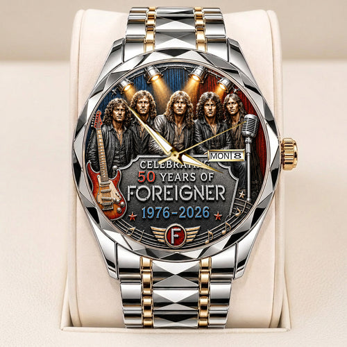 Foreigner 50th Anniversary Alloy Luxury Quartz Watch – TANTN24664