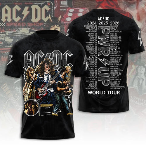 AC/DC World Tour 2026 3D Apparel – TANTN24954