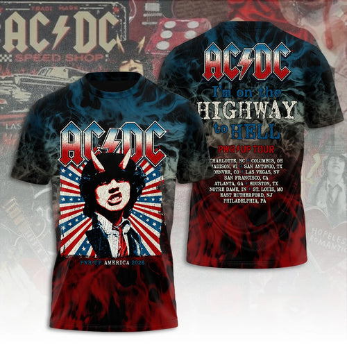 AC/DC America Tour 2026 3D Apparel – TANTN25020