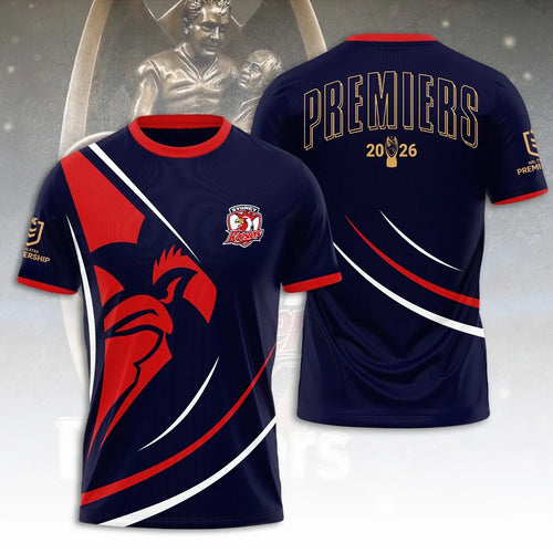 Sydney Roosters 2026 NRL Premiers 3D Apparel β TANTN25933