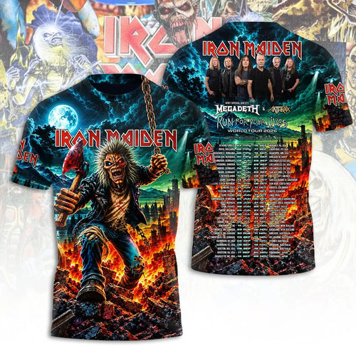 Iron Maiden Tour 2026 3D Apparel – TANTN26027