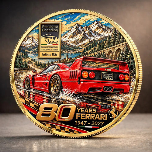 Ferrari 80 Years Anniversarry 2027 Commemorative Coin – TANTN26393