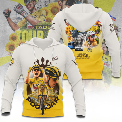 Tadej Pogacar Tour de France Winner 2026 3D Apparel – TANTN24590