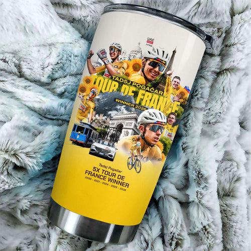 Tadej Pogacar Tour de France Winner 2026 Tumbler Cup – TANTN24591