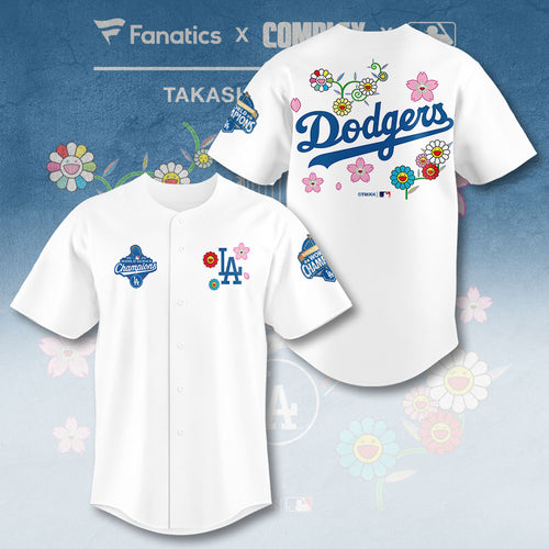 Takashi Murakami x Los Angeles Dodgers World Series Champions 2025 Baseball Jersey – TANTN18370