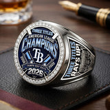 Tampa Bay Rays 2026 American League Champions 3D Engraved Ring – TMTHU10206