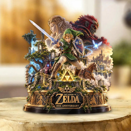 The Legend of Zelda 40th Anniversary Custom Shape Acrylic Plaque – TANTN25976