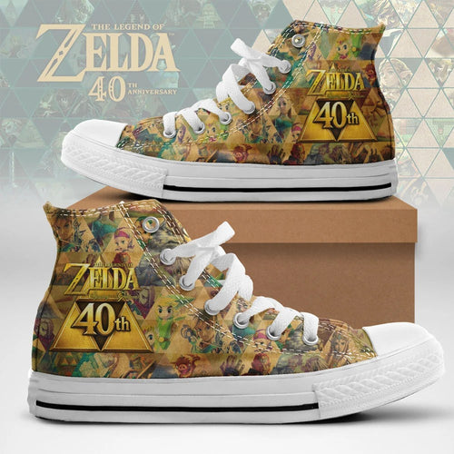 The Legend of Zelda 40th Anniversary High Top Canvas Shoes – TMTHU9563