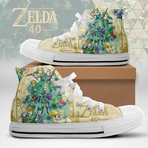 The Legend of Zelda 40th Anniversary High Top Canvas Shoes – TMTHU9715