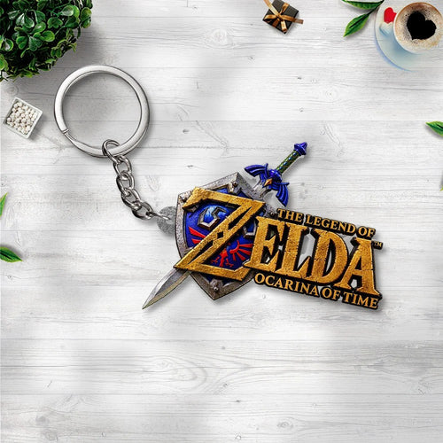 The Legend of Zelda: Ocarina of Time Custom Shape 2-sided Keychain – GNE8607