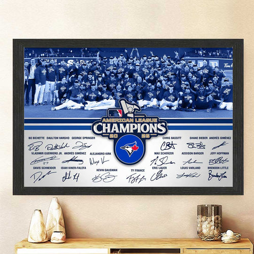Toronto Blue Jays Rectangle Canvas With Inner Frame – TMTHU2354