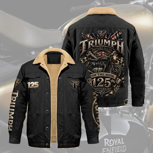 Triumph Motorcycles 125th Anniversary 2027 2D Cargo Fleece Jacket – TANTN26328