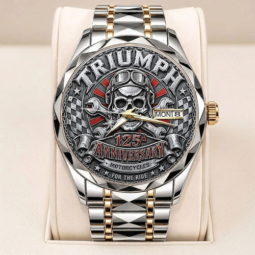 Triumph Motorcycles 125th Anniversary 2027 Alloy Luxury Quartz Watch – TANTN26331