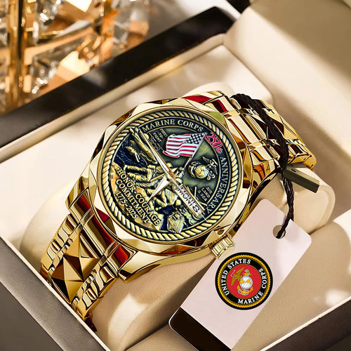 US Marine Corps Alloy Luxury Quartz Watch – MAITM12592
