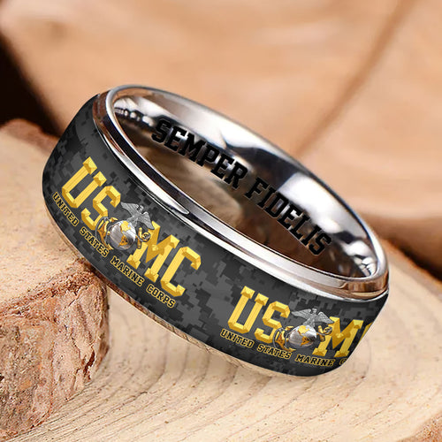 US Marine Corps Custom Alloy Ring – HOATT12537