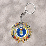 US Air Force Custom Shape 1-sided Keychain – HOATT12509.1
