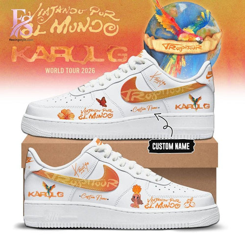 Viajando Por El Mundo Tropitour 2026 Karol G Air Force Shoes