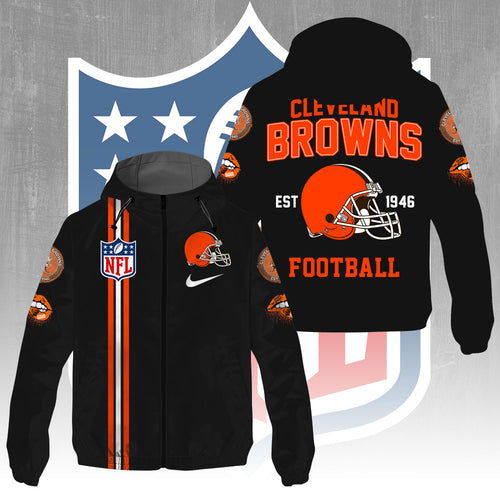 Cleveland Browns 3D Windbreaker Jacket – GNE4285