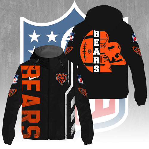 Chicago Bears 3D Windbreaker Jacket – GNE4352