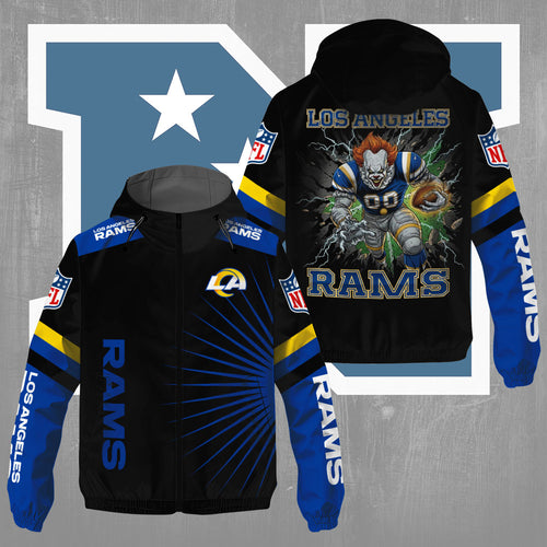 Los Angeles Rams x Pennywise 3D Windbreaker Jacket β TMTHU802