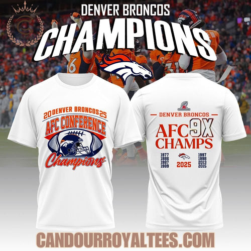 Denver Broncos 9x AFC Champs Tshirt, Hoodie