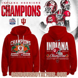 Indiana Hoosiers Champions Peach Bowl 2026 Hoodie