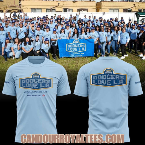 Los Angeles Dodgers Love LA Community Tour Tshirt, Hoodie